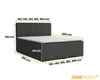 Boxspringbett ROCK 160x200 Velour Hellgrau  H4 Produktbild-Vorschau 11