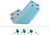 Three blue mop pads are arranged diagonally on a white background. Produktbild-Vorschau