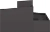 vidaXL Tuinplantpot zwart, 80 x 80 x 50 cm, van verzinkt Productafbeelding-voorbeeld 6
