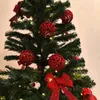Weihnachts-Kugel 6cm glitzer 2 Sets - 12 Kugeln rot Produktbild-Vorschau 4
