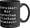 Mr. & Mrs. Panda Bürotasse Spruch Schreiner Baumisch - Produktbild-Vorschau 1