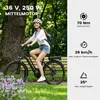E-Bike Cityrad Mittelmotor 28 Zoll Cityrad E-Fahrrad Damen Produktbild-Vorschau 2