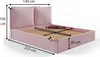GUTTO Polsterbett Rosa Doppelbett mit Reißverschluss Produktbild-Vorschau 7