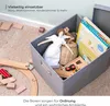 Aufbewahrungsbox für Hängeregister passend für Kallax im DIN A4 Format in Schwarz Produktbild-Vorschau