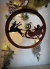 Weihnachtsmann mit Schlitten Edelrost Produktbild-Vorschau 2