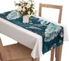 Tischläufer mit Muster 40 x 220 cm Große Blätter und Vögel Produktbild-Vorschau 1