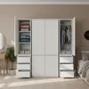 Szafa 40 cm Słupek Biała Matowa Wąska Garderoba Podgląd zdjęcia produktu 5