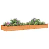 vidaXL Zvýšená posteľ s vložkou hnedá 240x60x25 cm masívne Náhľad obrázku produktu 3
