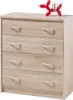 Kommode >Olli< in Sonoma-Eiche - 74x86x35cm (BxHxT) Produktbild-Vorschau 2