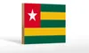 Holzschild Flagge Togos 18x12 cm Flag of Togo Dekoration Produktbild-Vorschau 1