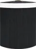 vidaXL Rohový kôš na bielizeň Bamboo Black 60 L Náhľad obrázku produktu 3