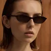 Cat Eye Sonnenbrille Damen – Retro Oval Schmale Produktbild-Vorschau 8