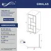 AQUABATOS Walk in Dusche matt schwarz Klarglas Duschwand Produktbild-Vorschau 2