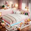 Polsterbett Kinderbett 140x200 cm mit USB-Type-C, Produktbild-Vorschau 2
