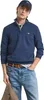 Gant Halbzip-Pullover dunkelblau Baumwolle normale Passform Produktbild-Vorschau 14