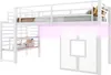 Metall-Hochbett, 90x200 cm, mit Treppe, Stauraum, Produktbild-Vorschau 5