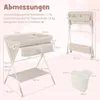 COSTWAY 3 in 1 Wickeltisch klappbar, Wickelkommode Produktbild-Vorschau 7