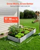VEVOR Hochbeet Metall 2er-Pack 180x90x30 cm, Rechteckiges Produktbild-Vorschau 2