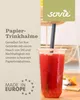 Bubble Tea Trinkhalm in schwarz aus Papier , Ø 12 mm / 23 Produktbild-Vorschau 4