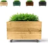 Floranica Pflanztopf 50x50 cm, Natur, eckiger Blumentopf Produktbild-Vorschau 1
