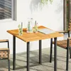 vidaXL Stolová deska 80x80x2,2 cm čtvercová z masivního Náhled obrázku produktu 2