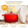 KRUSTENZAUBER Gusseisen Topf [inkl. Gärkorb] - Hochwertiger Produktbild-Vorschau 3