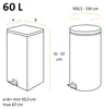 Swirl scheurbestendige en afsluitbare afvalzakken, 60 liter Productafbeelding-voorbeeld 4