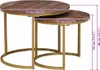 vidaXL Nesting-Couchtische 2 stk. Dunkelbraun 50 x 50 x 40 Produktbild-Vorschau 5