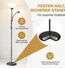MONZANA® Piantana Lampada da Terra 175cm 2 Luci E27 E14 Anteprima dell’immagine prodotto 5