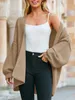Oversize-Cardigan für Damen, offenes Design vorne, grob Produktbild-Vorschau 3
