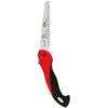 A folding saw with a red and black handle and a silver blade. Podgląd zdjęcia produktu