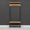 Gestell – Garderobenständer aus Massivholz, 90 cm, Eiche Produktbild-Vorschau 4