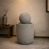 KÖHKO® Gartenbrunnen Zen-Kugel mit LED – Moderner Produktbild-Vorschau 5