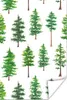 MuchoWow® Poster Aquarell - Tannenbaum - Muster 40x60 cm - Produktbild-Vorschau 1