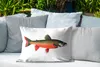MuchoWow® Outdoor Kissen - Fisch - Rot - Lachs - 60x40 cm - Produktbild-Vorschau 4