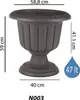 Pot de fleurs élégant anthracite sur pied 60 cm 47 L Voir les images du produit 2