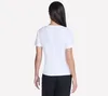 Skechers dámské tričko s výstřihem do V bílé velikosti M Náhled obrázku produktu 2