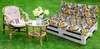 Amilian Palettenkissen SET Gartenkissen mit Rückenkissen Produktbild-Vorschau 5
