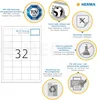 HERMA Etiketten Premium A4 weiß 48,3x33,8 mm Papier 320 St. Podgląd zdjęcia produktu 10