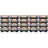 A product shot of multiple razor blade refills arranged in rows on a white background. Produktbild-Vorschau