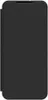 A black smartphone wallet case shown from the front. Produktbild-Vorschau