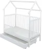 Baby-Delux Hausbett Kinderbett Gitterbett weiß 60x120 Produktbild-Vorschau 8