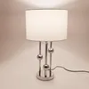 Tischlampe 3 Kugel mit rundem Fuß H.  52cm silber Metall Produktbild-Vorschau 3