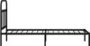 vidaXL Postel s čelem kovová černá 90x200 cm Náhled obrázku produktu 5