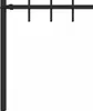 A black metal fence post with horizontal and vertical bars attached to the top. Náhľad obrázku produktu