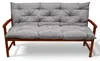 Beautissu Flair BR Bankauflage Hellgrau, 150x50x50cm Produktbild-Vorschau 1