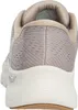 The back view of a gray Skechers sneaker. Produktbild-Vorschau