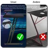 NAIZY Gaming Schreibtisch 120 x 120cm L-f?rmiger Gaming Produktbild-Vorschau 6