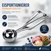 Eisportionierer 2er Set Eislöffel Edelstahl Eis Produktbild-Vorschau 8