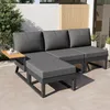 Merax L-Form Gartenmöbel Set 7 Personen, Wetterfeste Produktbild-Vorschau 6